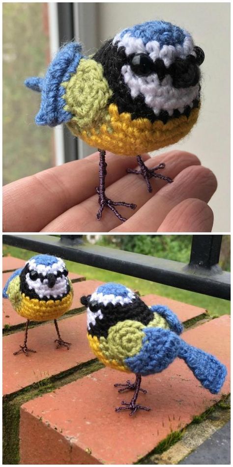 Les oiseaux au crochet : 44 adorables modèles pour vous inspirer + Vidéos tutos ⋆ Trucs et Astuces à Faire à la Maison Hummingbird Crochet, Crocheted Birds, Amigurumi Birds, Crochet Bird, Crochet Bird Patterns, Crochet Granny Square Afghan, Chunky Crochet Blanket, Crochet Chicken, Crochet Birds