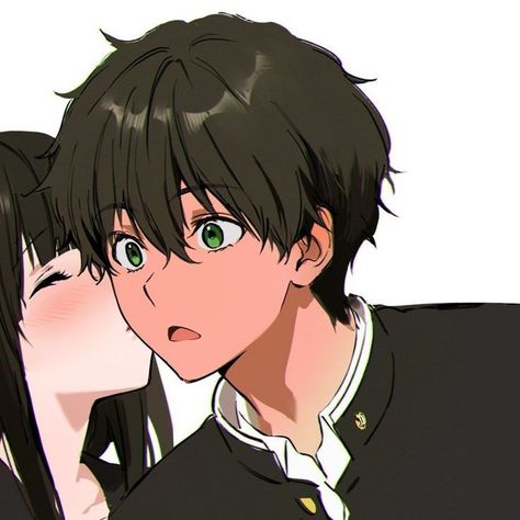 Aesthetic Couple Profile, Couple Profile Pictures, Cute Anime Couple, Couple Pfps, Photo Anime, Couple Profile, Cute And Aesthetic, Cute Bunny Cartoon, Aesthetic Couple