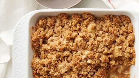 Making scratch-made apple crisp is easier than you think with this easy recipe. Chunks of apple get tossed with cinnamon, sugar and a little flour to help create the right texture, then topped with a simple streusel mixture. Simply bake until golden on top and bubbly inside. It’s a perfect recipe for new and experienced bakers alike, and a delicious way to celebrate fall. Apple Crisp With Oats, Recipe Magazine, Apple Crisp No Oats, Baked Apple Dessert, Best Apple Crisp, Easy Apple Crisp Recipe, Apple Crisp Easy, Peach Crisp, Baking Recipe