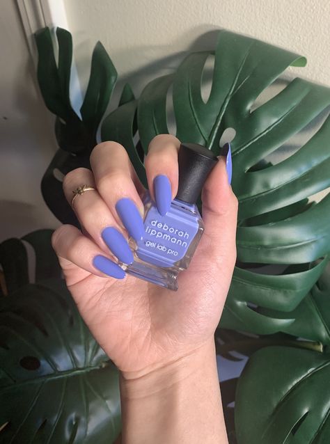 Nails Periwinkle, Cornflower Blue Nails, Smile Nails, Periwinkle Nails, Toes Nails, Blue Gel Nails, Girls Things, Clay Rings, Blue Acrylic Nails