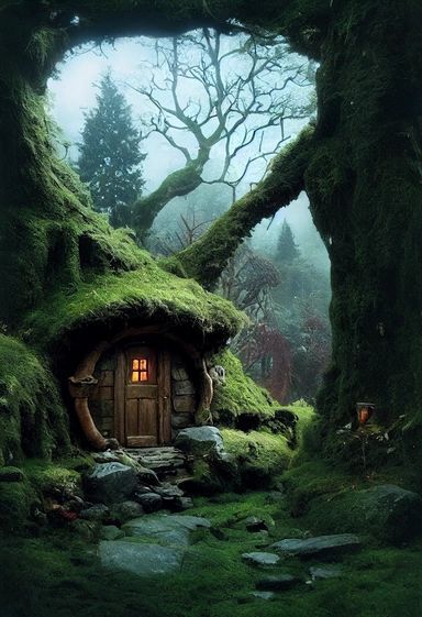 Symbiotic Architecture, Casa Hobbit, Human Existence, Mystical Forest, Hobbit House, Gnome House, Fantasy Homes, Fantasy Forest, Fantasy House