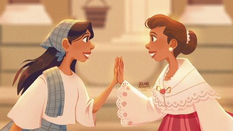 Barbie Princess and the Pauper Philippine Character Design, Harana Filipino Tradition Drawing Ideas, Filipino Drawing, Filipino Character Design, Filipino Family Illustration, Philippine Opera And Ballet Drawing, Character Development Illustration, Filipino History, Philippine Mythology