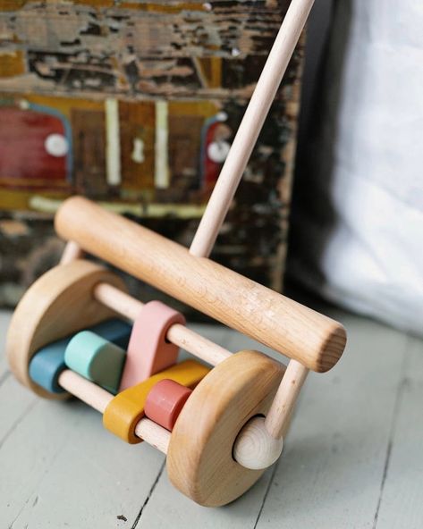 Bring joy and nostalgia to playtime with our vintage ‘Wooden Rattle Push Toy’. Perfect for new walkers, it supports their steps with delightful clucks and quacks. ♥️ #letsgetplayful Push Toys, Play Time, Bring It On, Toys