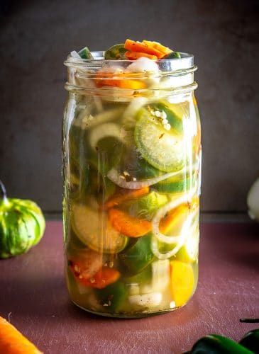 Pickled Everything | Mexican Please Pickle Everything, Mexican Pickles, Pickle Veggies, Quick Pickle Recipe, Pickle Appetizers, Pickled Vegetables Recipe, Asian Coleslaw, Pickled Jalapenos, Spicy Carrots