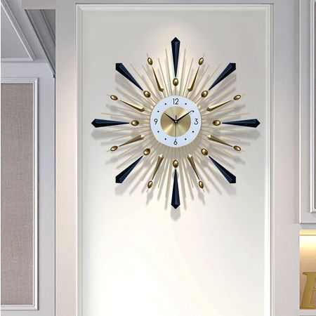 Wall Clock Luxury, Wall Clock Light, Gaming Furniture, Wall Clocks Living Room, Home Clock, Clock Living Room, Wall Watch, Art Light, Minimalist Room