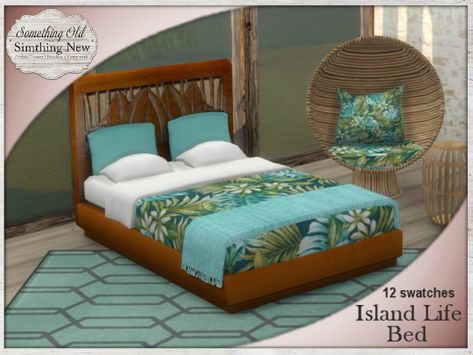 Sims 4 Island Living, Hawaiian Furniture, Sims 4 Cc Objects, Cc For Sims 4, Maxis Match Cc, Sims 4 Bedroom, David Sims, Sims 4 Downloads, Best Sims