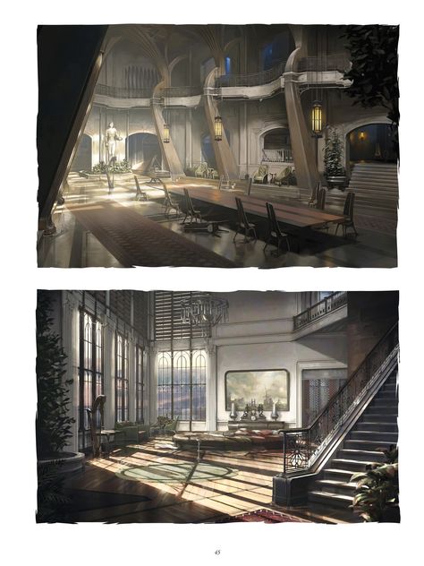 The Art of Dishonored 2 Interior Concept Art, Dishonored 2, Environment Painting, Concept Art World, Building Concept, Dishonored, Game Concept Art, Fantasy Setting, Barbie Dream House