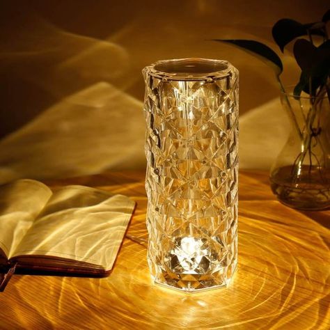 Diamond Lamp, Dream Environment, Luxury Lamps, Lampe Decoration, Crystal Table Lamps, Touch Lamp, Crystal Diamond, Crystal Lamp, Adjustable Lighting