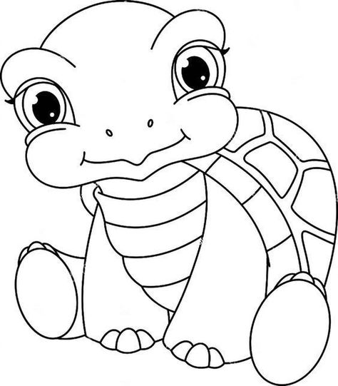 Ninja Turtle Coloring Pages, Turtle Coloring, Avengers Coloring Pages, Turtle Coloring Pages, Baby Coloring Pages, Cartoon Turtle, Turtle Drawing, Baby Motiv, Cute Turtles