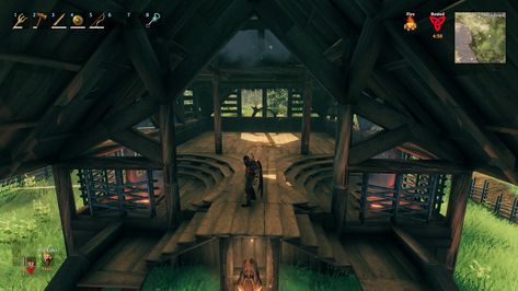 Valheim Storage Room, Valheim Portal Room, Valheim Decoration, Valheim House Ideas, Portal Room, Valheim Builds, Bio Architecture, Decorating Rooms, Viking House