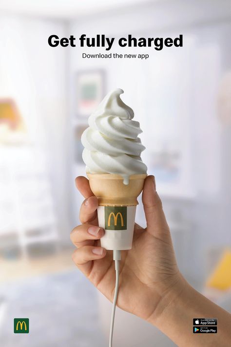 App Ads, Mc Donald's, Clever Advertising, Ads Creative Advertising Ideas, Creative Advertising Design, 광고 디자인, Creative Advertising Campaign, Publicidad Creativa, Food Advertising