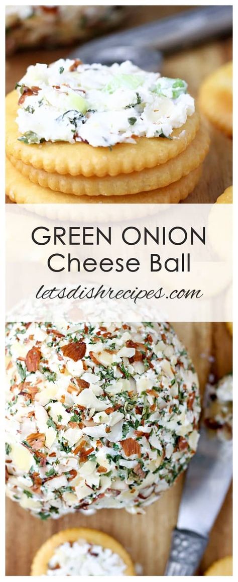 Green Onion Cheese Ball, Onion Cheese Ball, Cheese Ball Recipes Easy, Appetizers Cheese, Healthy Appetizers Easy, Party Snacks Easy, Holiday Cheese, Appetizers Easy Finger Food, Finger Foods Easy