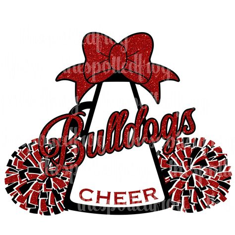 Cheerleading Shirts Designs, Bulldogs Cheer, Cheer Team Shirts, Team Shirt Designs, Cheer Posters, Cheerleading Shirts, Cheer Svg, Cheer Shirts, Cheer Team