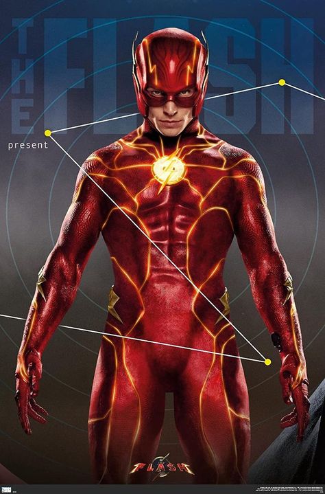 Flash Movie Poster, Dc Comics Poster, Flash Costume, Reverse Flash, Celebrity Casual Outfits, Dc Comics Characters, Dc Movies, Comic Movies, Trends International