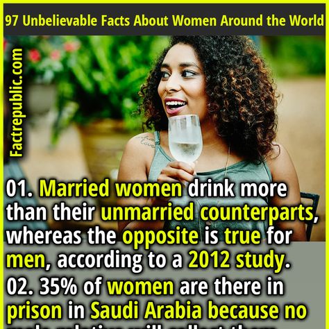 97 Unbelievable Facts About Women Around the World - Fact Republic Facts About Women, Fact Republic, Married Women, Unbelievable Facts, Women Around The World, Marriage Relationship, About Women, Married Woman, General Knowledge