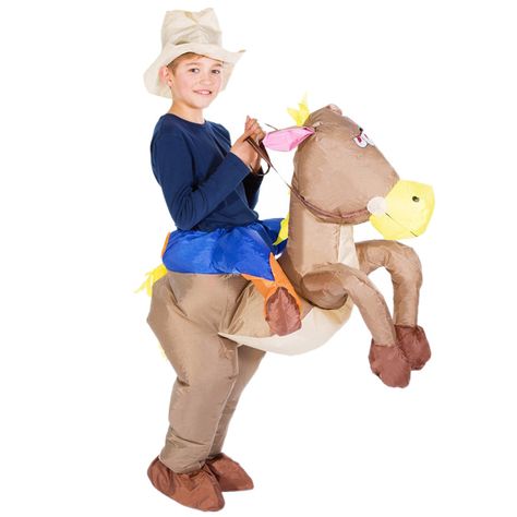 Cowboy Costume Kids, Adults Halloween Party, Fiesta Costume, Cow Mascot, Xmas Costumes, Cowboy Costume, Amazon Black Friday, Inflatable Costumes, Brown Horse