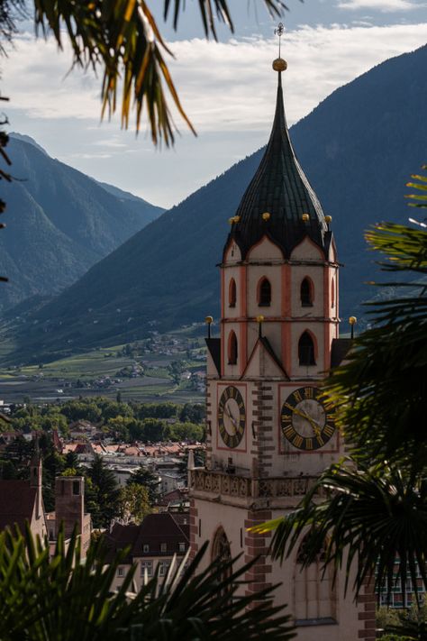 Meran - Italy (by Erwin Burgstaller) IFTTT Tumblr Italy Church, My Travel, Next Stop, Amazing Places, Ferry Building San Francisco, Big Ben, Travel Blog, Travel Guide, The Good Place