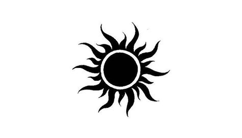 Greek Sun Tattoo, Sun Symbol Tattoo, Solar Eclipse Tattoo, Eclipse Tattoo, Tattoo Sonne, Moon Sun Tattoo, Sun Tattoo Designs, Horoscope Tattoos, Sun Tattoos