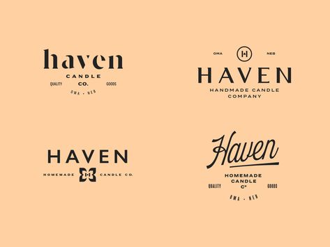 Haven Logo, Candle Company, Homemade Candles, Logo Concept, Show And Tell, Creative Professional, Global Community, Concept Design, Company Logo