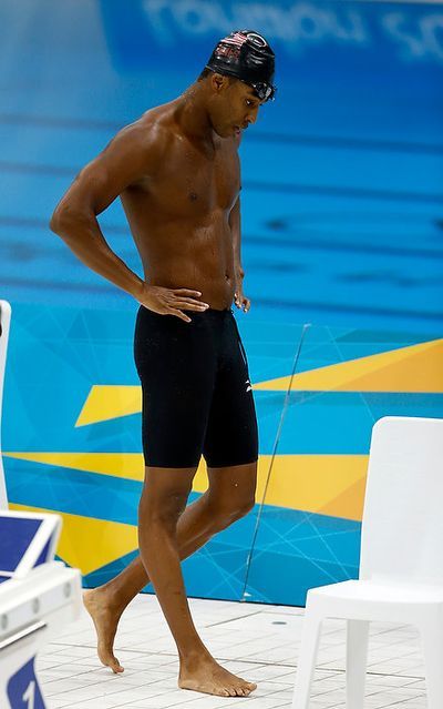 Cullen Jones John Daly, Olympic Swimmers, Usa Olympics, Mean Girls, Swim Trunk, Bodybuilding, Swimming, Black