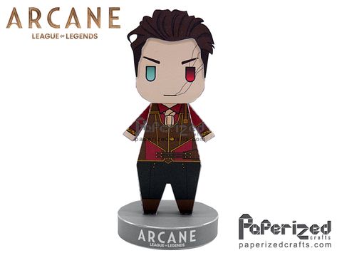 Arcane Paper Craft, Arcane Silco, Paperized Crafts, Crochet Idea, Paper Toys, League Of Legends, Vault Boy, Paper Crafts, Toys