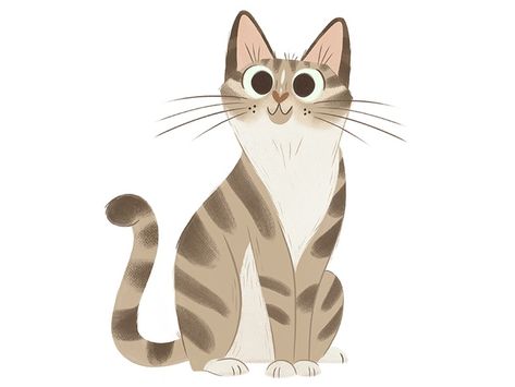 Orange Cat Anime, Cat Drawing Tumblr, Cat Character Design, Character Design Concept Art, Kitten Drawing, Kitten Art, Cat Doodle, Cat Anime, Animation Art Sketches