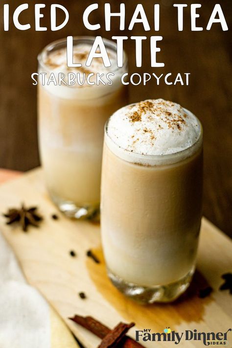 Starbucks iced chai tea latte recipe Starbucks Iced Chai Tea Latte Recipe, Iced Chai Tea Latte Recipe, Chia Tea Recipe, Starbucks Iced Chai, Chia Tea, Chai Tea Latte Starbucks, Cozy Hot Drinks, Chai Tea Latte Recipe, Iced Chai Tea Latte