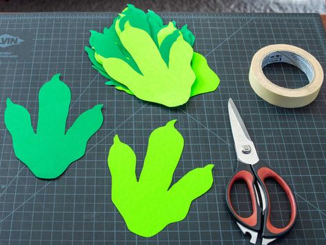 Diy Dinosaur Decor, Dinomite Birthday, Cr Ideas, Dinosaur Party Activities, Dino Footprint, Dinosaur Birthday Theme, Girl Dinosaur Birthday, Dinosaur Party Decorations, Dinosaur Party Supplies