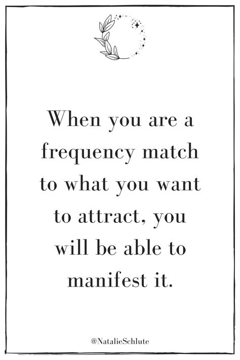 The law of attraction works by putting your attention and focus on what it is you want. You draw things into your life based off of what you choose to focus your mind on. Learn how to apply the Law of Attraction in your daily life! Become What You Want To Attract, Attract Quotes, Intuitive Quotes, Happy Thoughts Quotes, Manifestation Spells, Intuition Quotes, Focus Your Mind, Manifestation Meditation, Manifestation Miracle