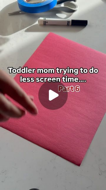 Use Sticky Notes, Less Screen Time, Matching Numbers, Toddler Mom, Easy Activities, Construction Paper, Painters Tape, Activity Games, Screen Time