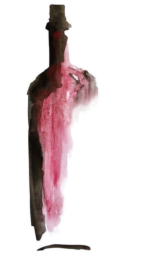 Glass Of Wine Painting, Wine Tattoo, Types Of Red, Wine Painting, Wine Wall Art, Wine Poster, Kitchen Decor Wall Art, Watercolor Projects, Wine Art