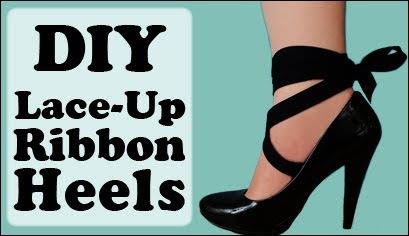 Diy Lace Up, Ribbon Heels, Shoe Refashion, Shoe Makeover, Diy Shoe, Diy Clothes And Shoes, Shoes Diy, Diy Fashion Hacks, Shoe Crafts