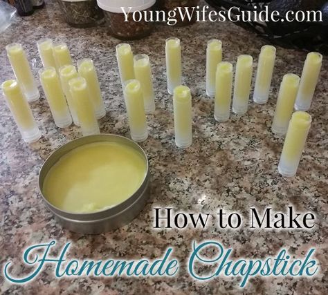 How To Make Chapstick, Chapstick Diy, Homemade Chapstick, Diy Chapstick, Chapstick Recipe, Bee Products, Homemade Moisturizer, Lip Balm Recipes, Homemade Lip Balm