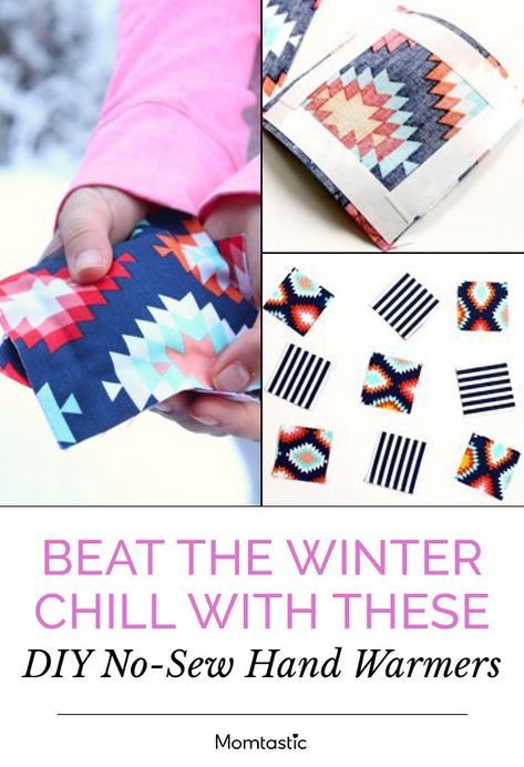 Diy Handwarmers, Diy Hand Warmers, Teen Programs, Hand Sewing Projects, Blanket Diy, Crafty Moms, How To Make Diy, No Sew, Sewing Skills