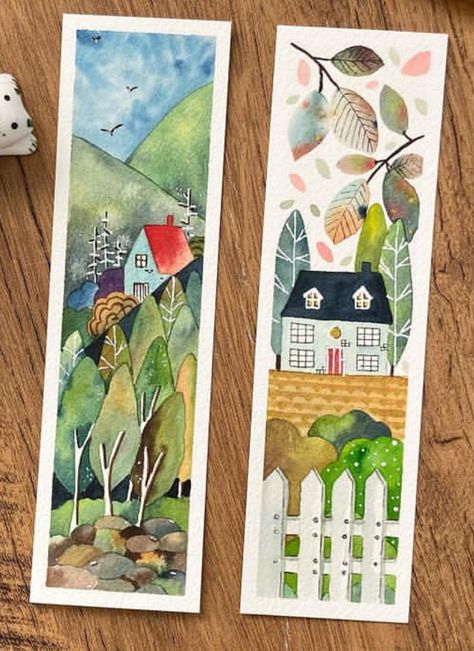 Art 2024, Creative Bookmarks, Watercolor Books, Watercolor Bookmarks, Diy Watercolor Painting, Diy Bookmarks, Watercolor Painting Techniques, Diy Watercolor, Watercolor Art Lessons