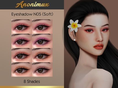 Eyeshadow Sims 4, Sims 4 Asian Makeup, Mod Eyeshadow, Asian Eyeshadow, Cc Makeup, Los Sims 4 Mods, Glossy Eyeshadow, Sims 4 Cc Eyes, Sims 4 Cas Mods