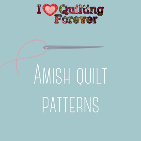 Amish Quilt Patterns Amish Quilts Patterns, Amish Quilts Traditional, Amish Quilt Patterns, Amish Quilt, Vintage Quilts Patterns, Amish Quilts, Star Quilt Blocks, Nine Patch, Quilts Ideas