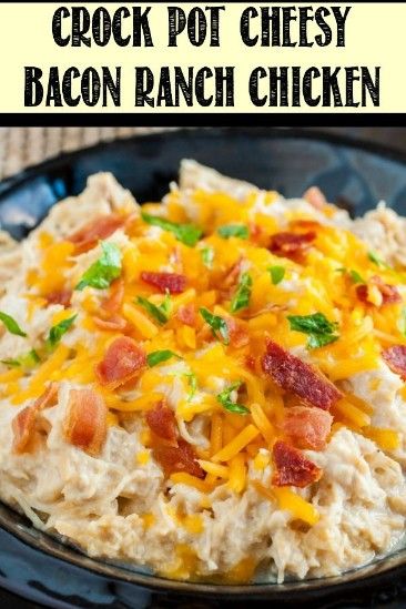 Crock Pot Chicken Bacon Ranch Pasta, Chicken Bacon Ranch Crockpot, Cheesy Bacon Ranch Chicken, Cheesy Bacon Chicken, Ranch Chicken Crockpot, Bacon Ranch Chicken, Delicious Chicken Recipes, Bacon Ranch Potatoes, What To Make For Dinner