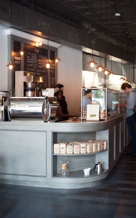 Hungry Ghost, Brooklyn Cafe Industrial, Coffee Interior, Hungry Ghost, Ghost Coffee, Cafe Concept, Design Café, Shop Counter, Cafe Bistro, Coffee Shop Design