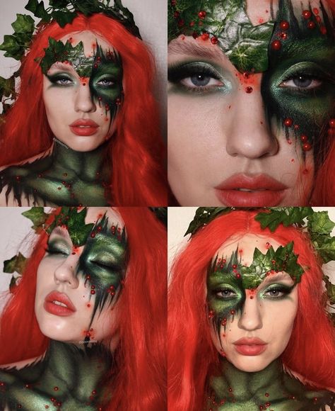 Ivy Makeup, Poison Ivy Makeup, Ideas Disfraz, Poison Ivy Halloween Costume, Cool Couple Halloween Costumes, Disney Princess Makeup, Ivy Costume, Poison Ivy Costumes, Hot Halloween Outfits