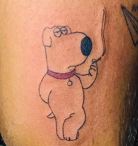 Brian Griffin Tattoo, Family Guy Tattoo, Griffin Tattoo, Brian Griffin, Marley Quotes, Griffin Family, Bob Marley Quotes, Bob Marley, Tattoos For Guys