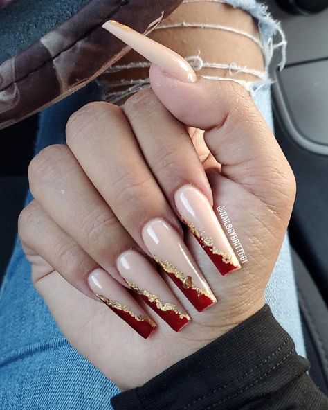 Gold Nails Acrylic, Amazon Registry, Gold Acrylic Nails, Registry Checklist, Acrylic Nail Set, Cute Acrylic Nail Designs, Pretty Nail Art Designs, Nail Photos, Long Acrylic