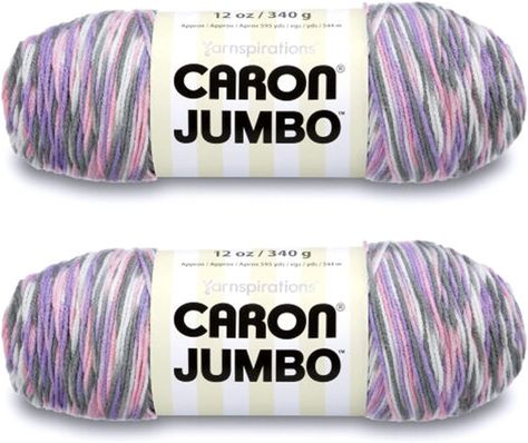 Amazon.com: Caron 29400909010 Jumbo Ombre Yarn, 12 oz, Baby Rainbow, 1 Ball Crocheting Amigurumi, Caron One Pound Yarn, Needle Crochet, Caron Yarn, Crochet Gauge, Ombre Yarn, Knitting Gauge, Knitting Needle, Le Crochet