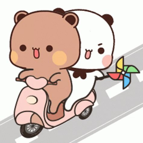 Panda Gemoy, Panda Couple, Calin Gif, Panda Gif, Happy Bunny, Chibi Cat, Cute Bunny Cartoon, Cute Bear Drawings, Cute Panda Wallpaper