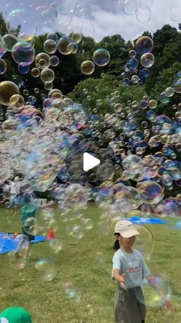 Thousands of soap bubbles being generated at once, to the children's delight. But there is much more than just fun to this story!  The so... | Instagram Peaceful Pics, Bubble Video, Laws Of Physics, Take Up Space, Surface Tension, The Dazzling, Soap Bubbles, Backyard For Kids, The Balance