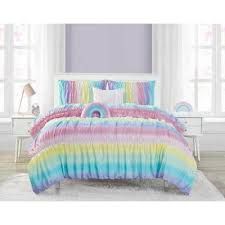 Rainbow Bedroom, Unique Comforters, Full Comforter Sets, Ombre Pattern, Comforter Bedding, Reversible Bedding, Rainbow Room, Kids Bedding Sets, Comforter Bedding Sets