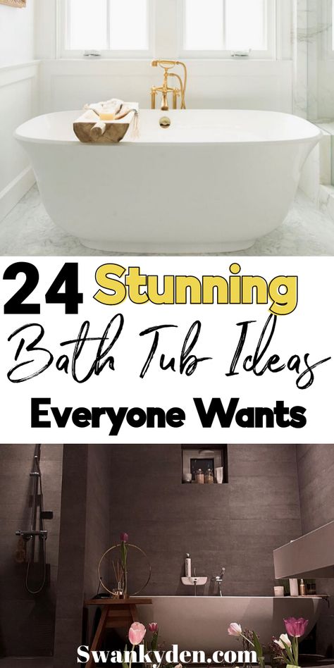 Bathtub Focal Point, Standalone Bathtub Decor, Soaking Tub Decor Ideas, Air Tub Master Bath, Freestanding Tub Tile Surround Ideas, Free Standing Tub Storage, Freestanding Tub Storage Ideas, Soaker Tub Decor, Soaker Tub Bathroom Ideas