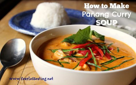 Traditionally, Panang curry is more of a creamy sauce but it can easily be adapted into a Panang curry soup as well as the ingredients are identical. Panang Curry Paste, Curry Soup Recipes, Panang Curry, Thai Cooking, Curry Soup, Carb Dinner, Low Carb Dinner, Thai Food, Curries