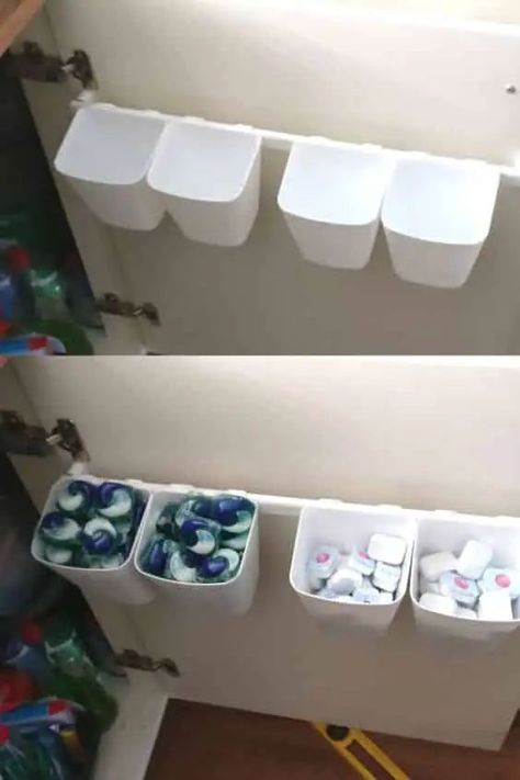 #diy #ikeafurniturehacks Ikea Storage Hacks Kitchen, Ikea Cupboard Organization, Small Kitchen Ikea Hacks, Ikea Hallbar Bin Hack, Ikea Sortera Hack, Ikea Kitchen Organization Hacks, Sortera Ikea Hack, Kitchen Organiser Ideas, Ikea Havks