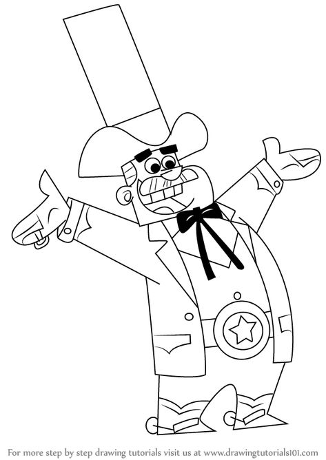 Learn How to Draw Doug Dimmadome from The Fairly OddParents (The Fairly OddParents) Step by Step : Drawing Tutorials Doug Dimmadome, Start Logo, Fairly Oddparents, The Fairly Oddparents, Pin Interest, Learn Drawing, Black Work, Step Drawing, Learn How To Draw